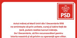 PSD Sălaj: La mulți ani, România!