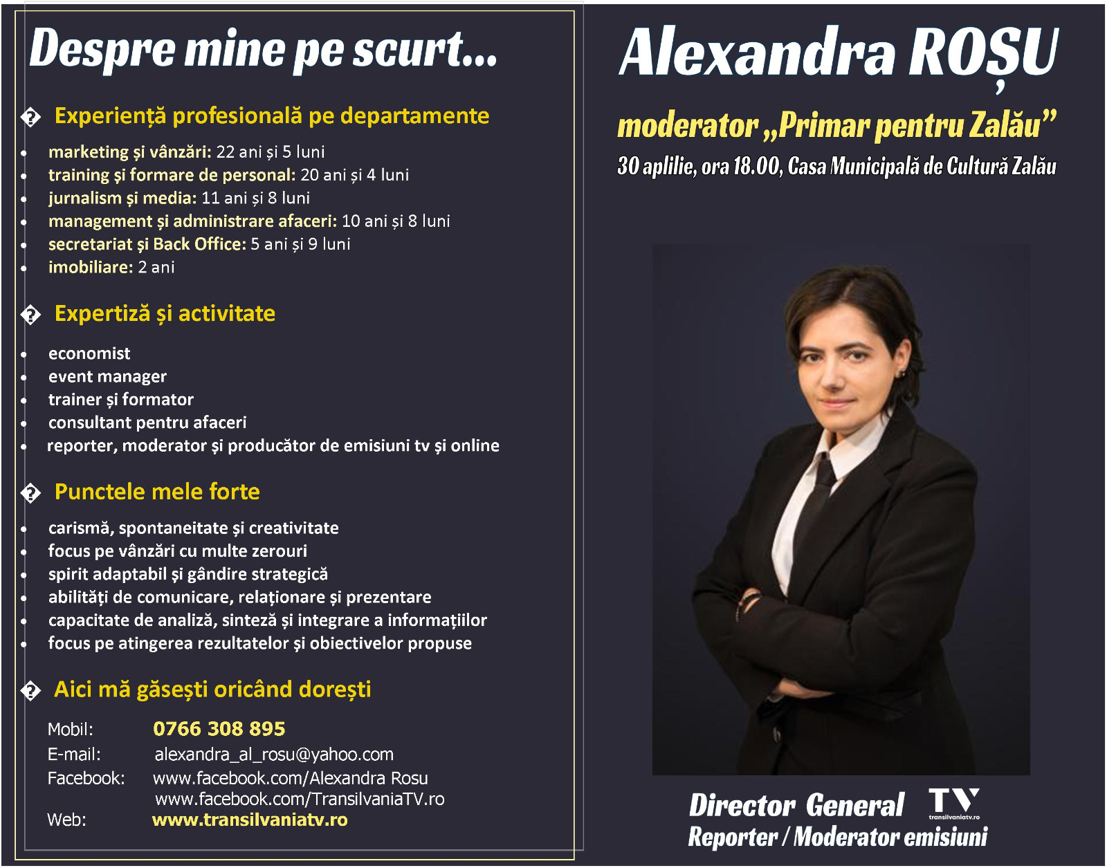 , Prezentatorii dezbaterii electorale, TransilvaniaTV.ro