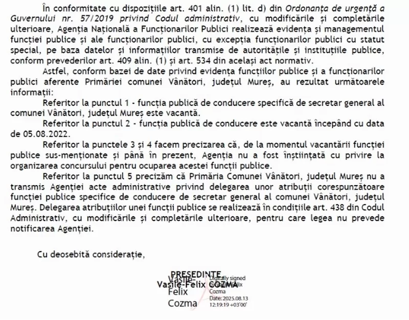 , Primarul din Vânători, județul Mureș, ca regele Ludovic al XIV-lea al Franței: l’État c’est moi, TransilvaniaTV.ro
