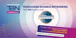 Toastmasters România și Republica Moldova – prezenți la Transilvania Business Networking