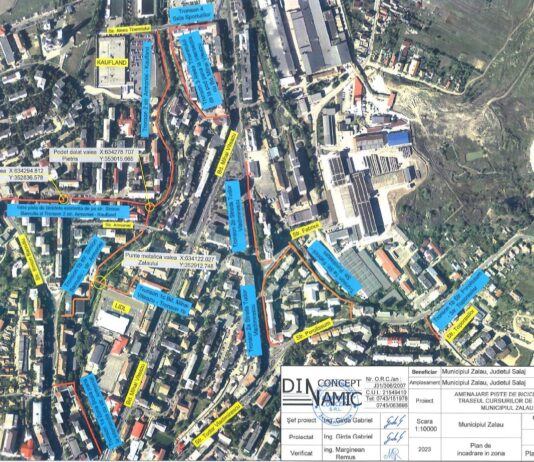 Peste 2,5 km de piste de biciclete noi la Zalău